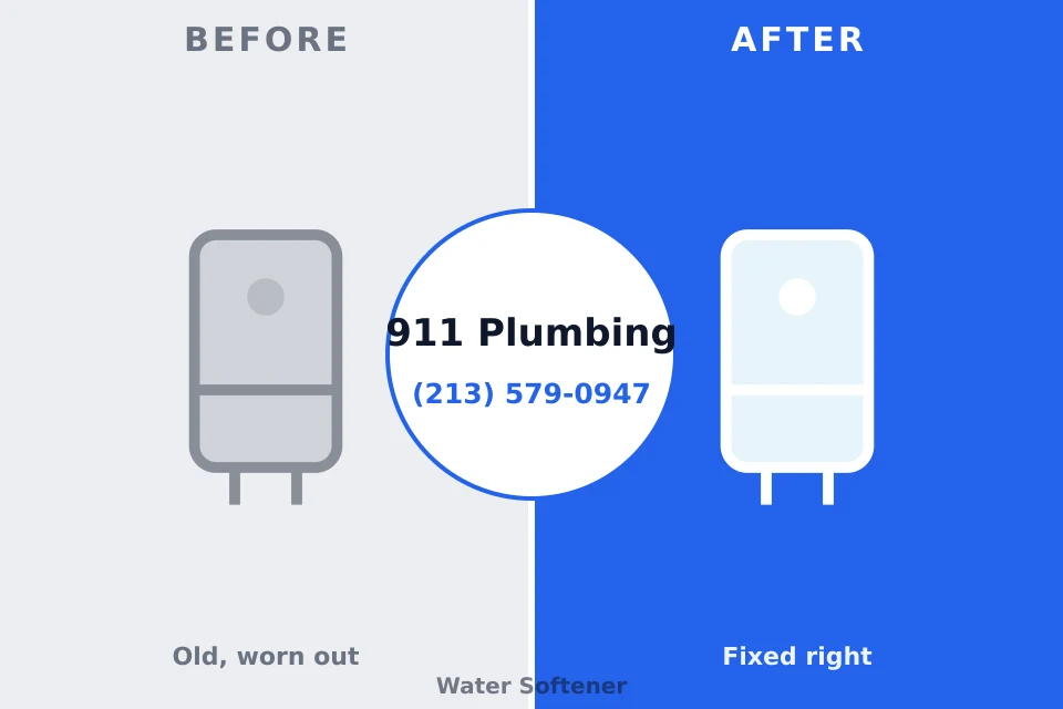 Before and after: plumbing company Bally, PA